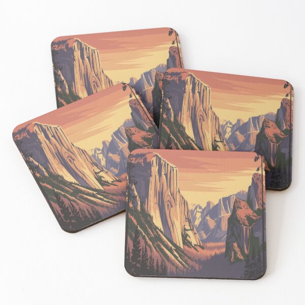 Item preview, Vintage Yosemite Style National Park Poster designed and sold by M&M Lifestyle Hub.