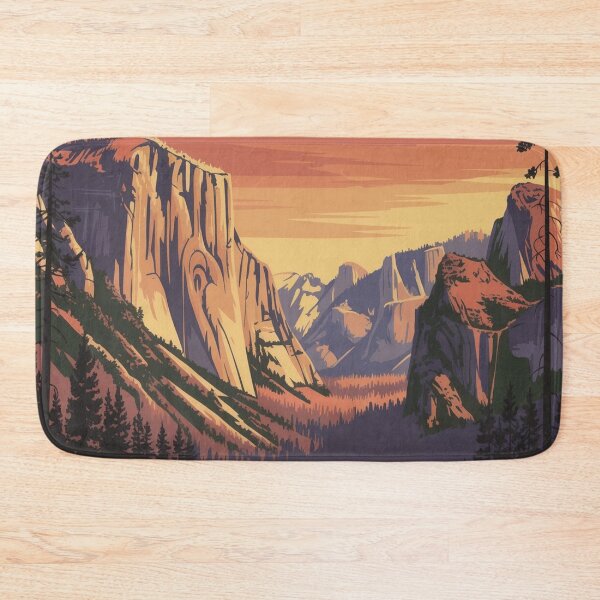 Item preview, Vintage Yosemite Style National Park Poster designed and sold by M&M Lifestyle Hub.
