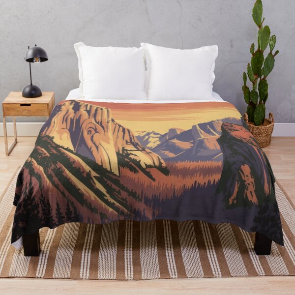 Item preview, Vintage Yosemite Style National Park Poster designed and sold by M&M Lifestyle Hub.
