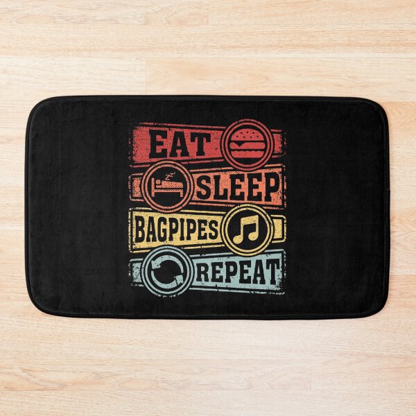 Item preview, Eat Sleep Bagpipes Repeat designed and sold by GabbyKash.