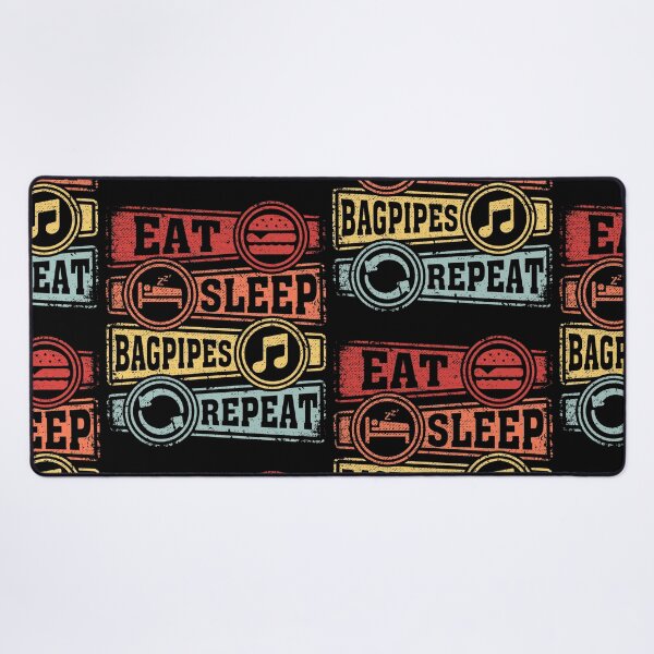 Item preview, Eat Sleep Bagpipes Repeat designed and sold by GabbyKash.