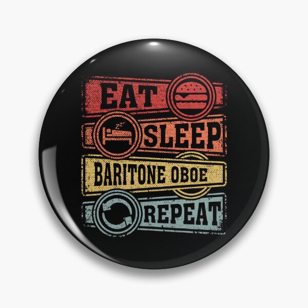 Item preview, Eat Sleep Baritone oboe Repeat designed and sold by GabbyKash.