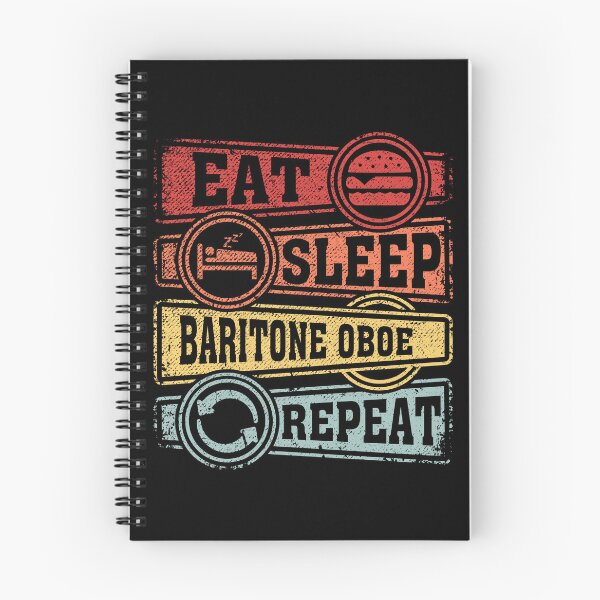 Item preview, Eat Sleep Baritone oboe Repeat designed and sold by GabbyKash.