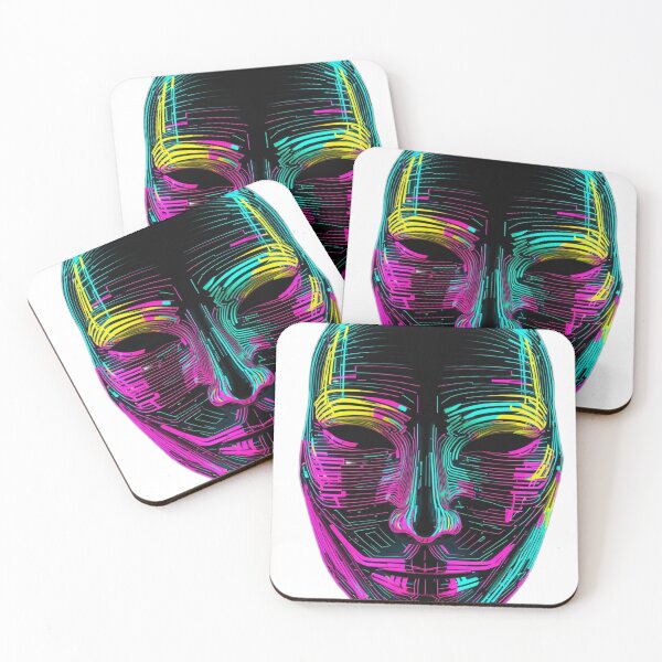 Item preview, V2 Glitch Mask | Neon Cyberpunk Face Design  Main Tag designed and sold by Memora405.