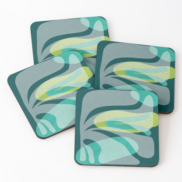 Item preview, Organic Flow Series No.1 Aquamarine designed and sold by Pretty Bird Studio.