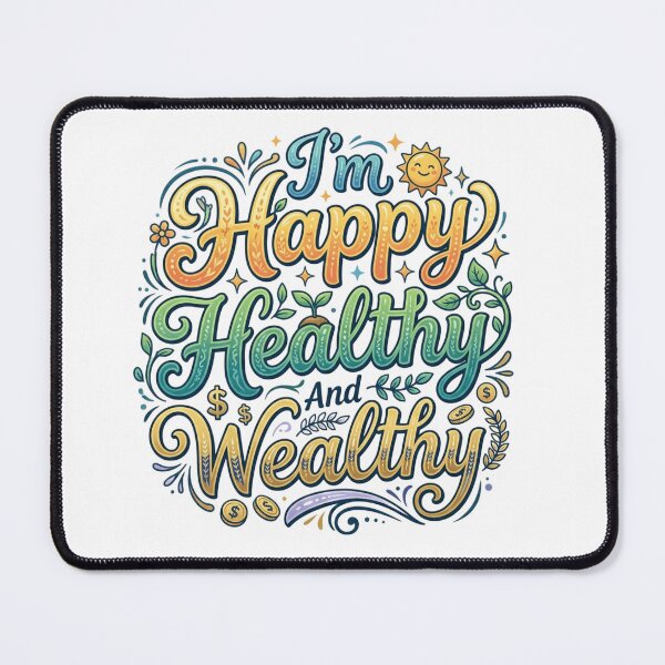 Item preview, I'm Happy Healthy And Wealthy designed and sold by wgsproductline.