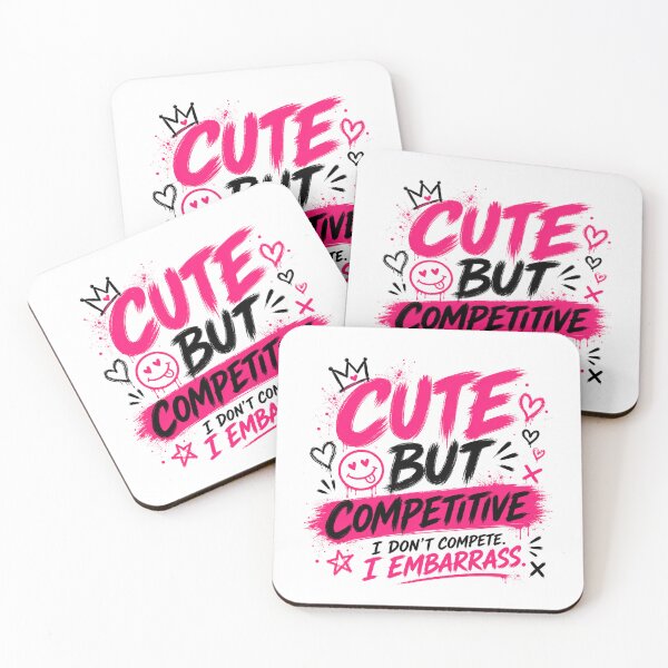 Item preview, Cute But Competitive Funny Gym Shirt designed and sold by StoryInCode.