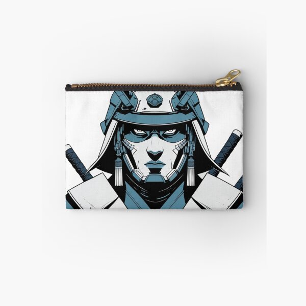 Item preview, Samurai Warrior T-Shirt — Front Face Helmet Crossed Swords Graphic Tee for Samurai and Warrior Art Lovers designed and sold by PaleInk.