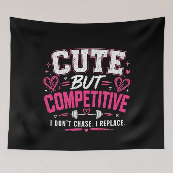 Item preview, Cute But Competitive Dating Aesthetic Tee designed and sold by StoryInCode.