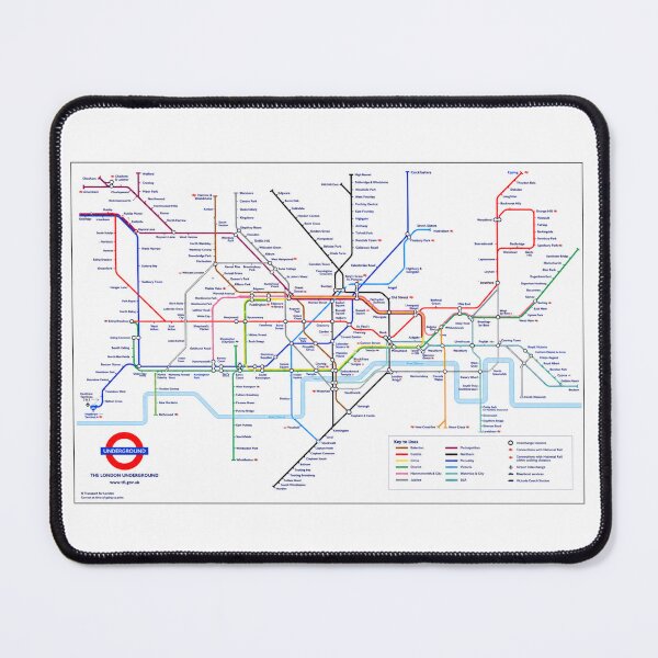 Item preview, London Underground Tube Map designed and sold by MKDSN.