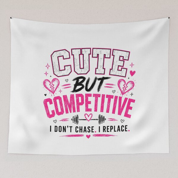 Item preview, Cute But Competitive Dating Aesthetic Tee designed and sold by StoryInCode.