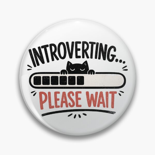 Item preview, Introverting Please Wait – Introvert Loading Bar Minimalist Design designed and sold by TommyArt94.