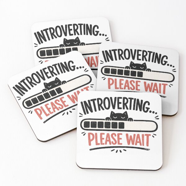 Item preview, Introverting Please Wait – Introvert Loading Bar Minimalist Design designed and sold by TommyArt94.