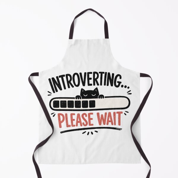 Item preview, Introverting Please Wait – Introvert Loading Bar Minimalist Design designed and sold by TommyArt94.