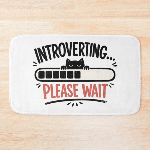 Item preview, Introverting Please Wait – Introvert Loading Bar Minimalist Design designed and sold by TommyArt94.