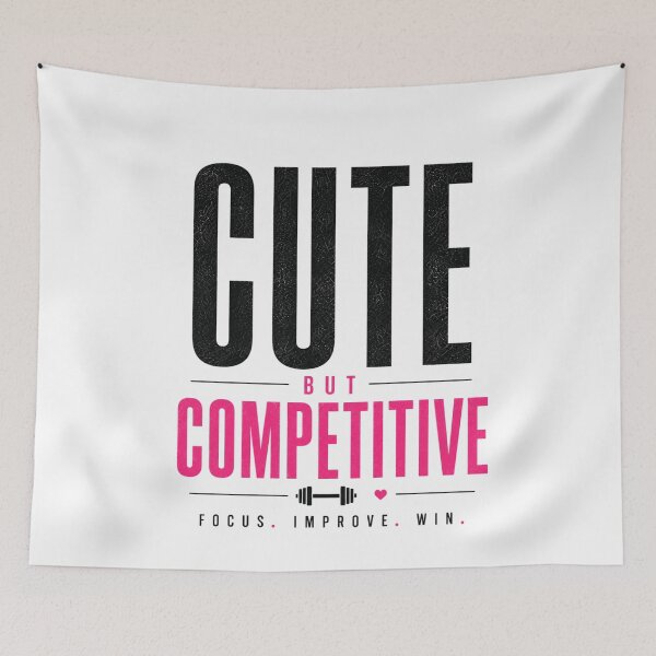 Item preview, Minimal Cute But Competitive Typography designed and sold by StoryInCode.