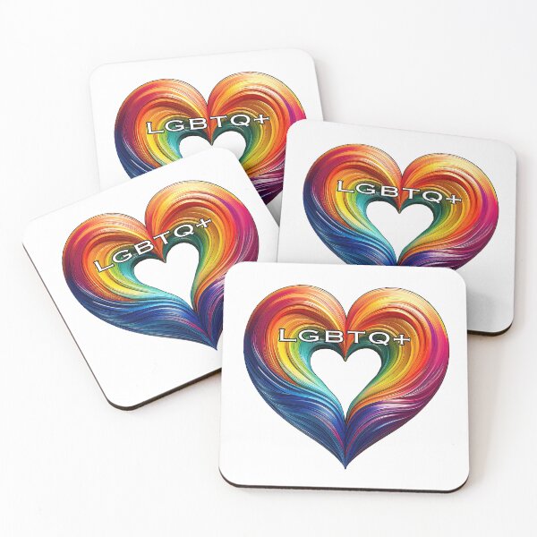 Item preview, RAINBOW HEART LGBTQ+ designed and sold by BIGPIX91011.