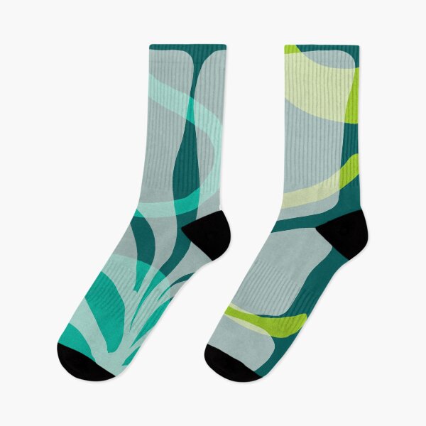Item preview, Organic Flow Series No.3 Deep Teal designed and sold by Pretty Bird Studio.