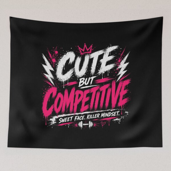 Item preview, Cute But Competitive Streetwear Gym Tee designed and sold by StoryInCode.