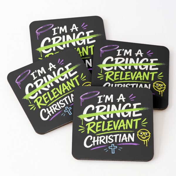 Item preview, I’m a Relevant Christian Neon Graffiti Print | Funny Faith Wall Art designed and sold by Alt Christian.
