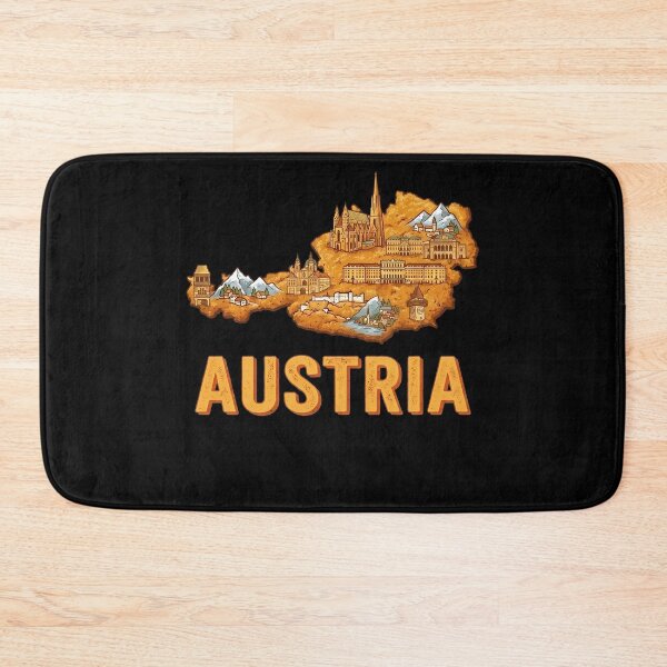 Item preview, Austria Schnitzel Map Design designed and sold by Ar0undTheW0rld.