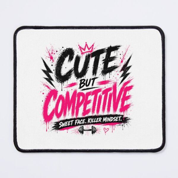 Item preview, Cute But Competitive Streetwear Gym Tee designed and sold by StoryInCode.