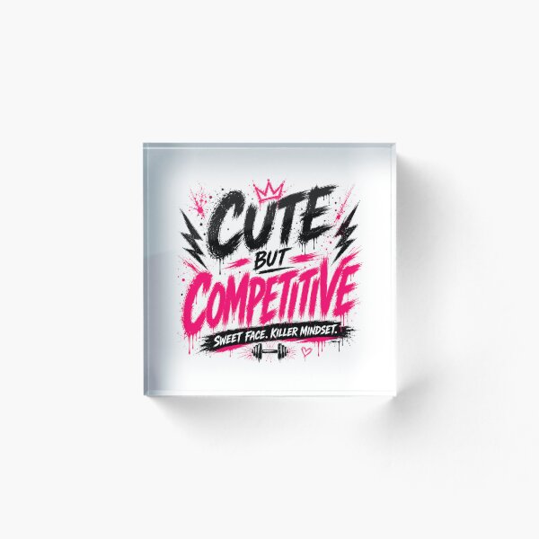 Item preview, Cute But Competitive Streetwear Gym Tee designed and sold by StoryInCode.