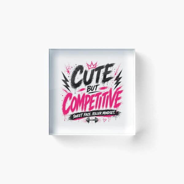 Item preview, Cute But Competitive Streetwear Gym Tee designed and sold by StoryInCode.