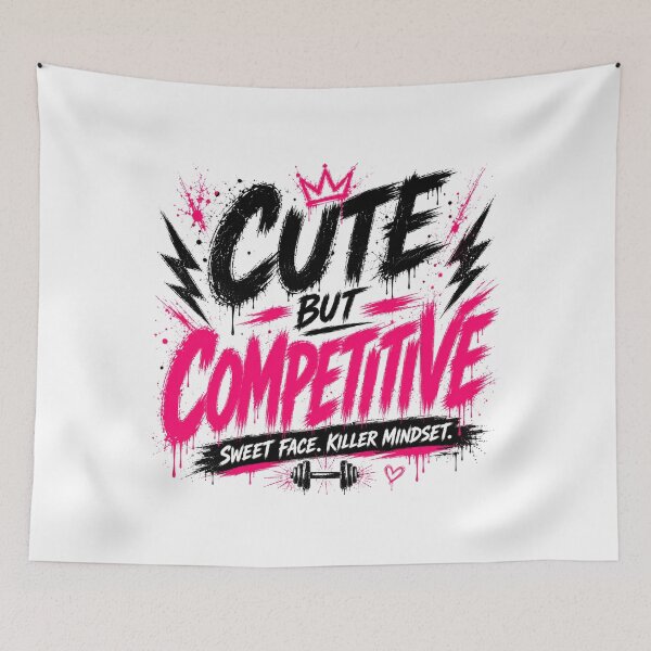 Item preview, Cute But Competitive Streetwear Gym Tee designed and sold by StoryInCode.