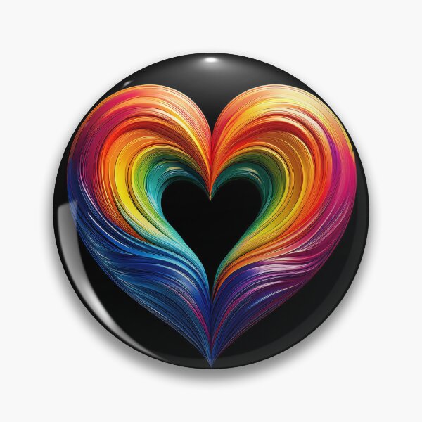 Item preview, RAINBOW HEART OF PRIDE designed and sold by BIGPIX91011.