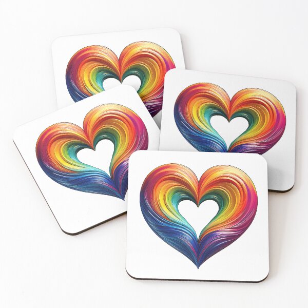 Item preview, RAINBOW HEART OF PRIDE designed and sold by BIGPIX91011.