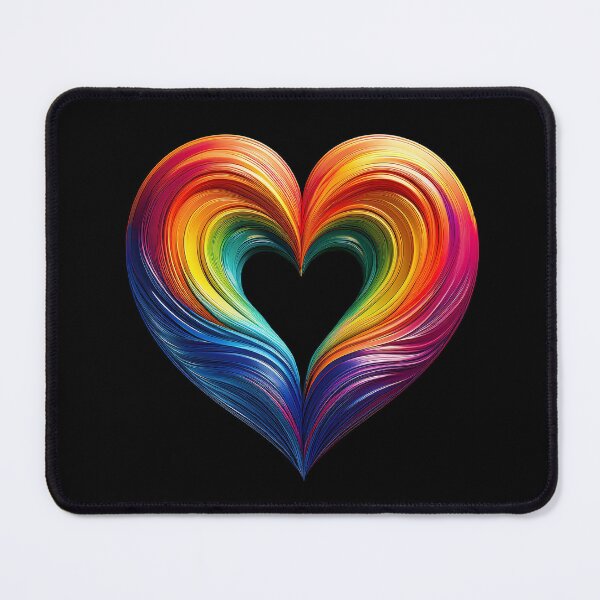 Item preview, RAINBOW HEART OF PRIDE designed and sold by BIGPIX91011.