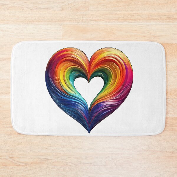 Item preview, RAINBOW HEART OF PRIDE designed and sold by BIGPIX91011.