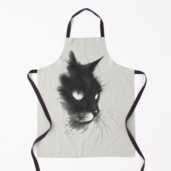 Item preview, Midnight Gaze Feline Charcoal Study designed and sold by RamyGallery.