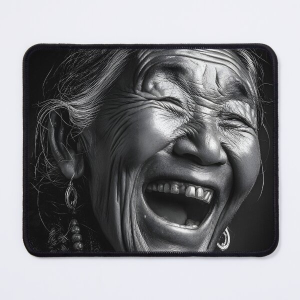 Item preview, Joyful Elderly Woman Laughing with Radiance designed and sold by Artessie.