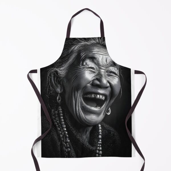 Item preview, Joyful Elderly Woman Laughing with Radiance designed and sold by Artessie.