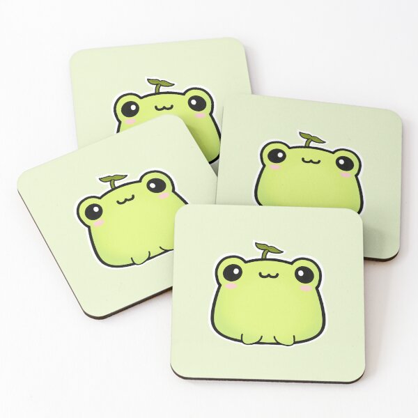 Item preview, frog with little plant on head designed and sold by duckie-designss.