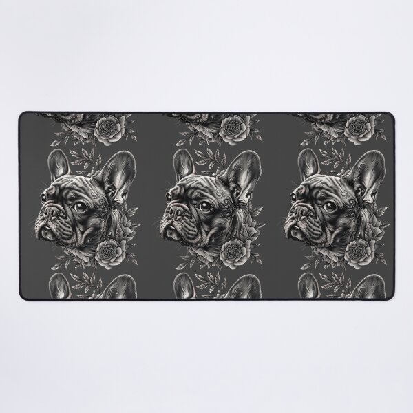 Item preview, French Bulldog puppy dog tattoo art designed and sold by MendaciousMina.