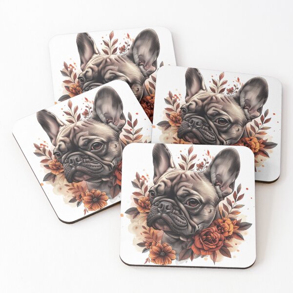Item preview, French Bulldog puppy dog tattoo art designed and sold by MendaciousMina.