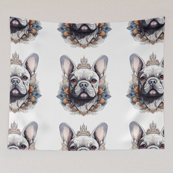 Item preview, French Bulldog puppy dog tattoo art designed and sold by MendaciousMina.
