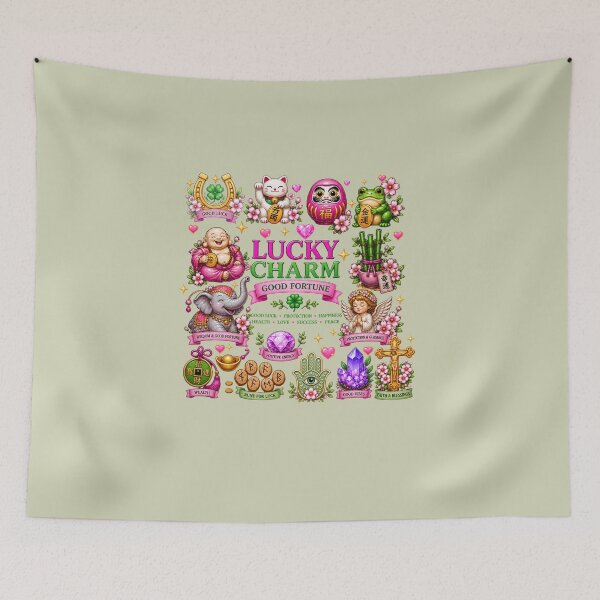 Item preview, Spirituality & Lucky Charm T-Shirt – Pastel Good Fortune Design designed and sold by Aimetoi.