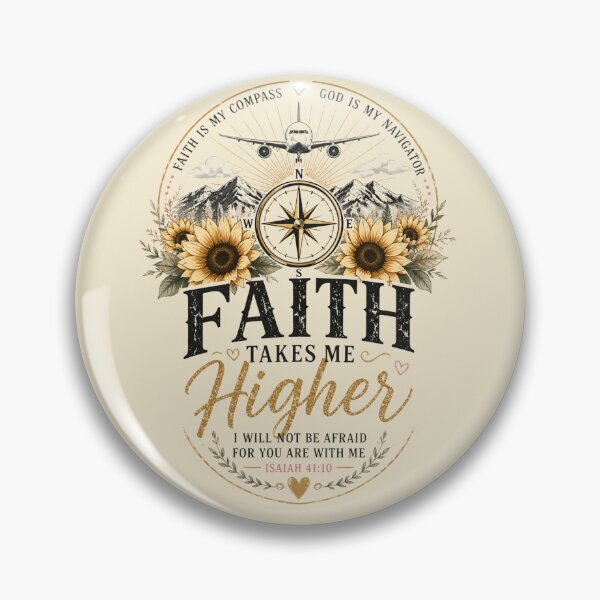 Item preview, God Is My Navigator – Sunflower Compass Christian Art designed and sold by Vals Crafts Creations Studio.