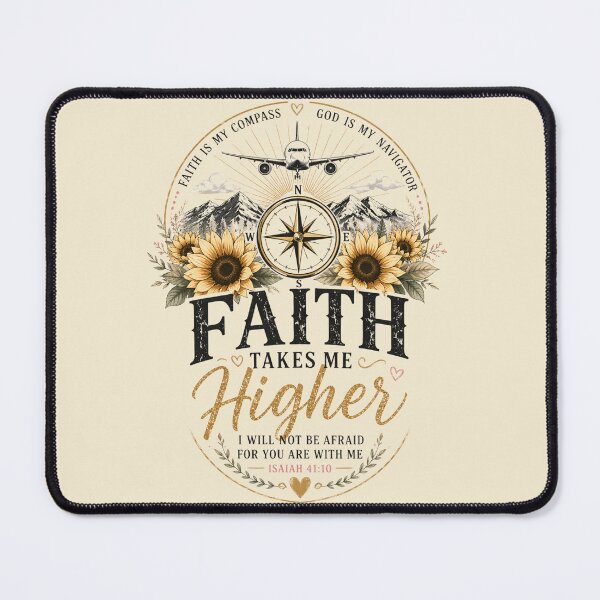 Item preview, God Is My Navigator – Sunflower Compass Christian Art designed and sold by Vals Crafts Creations Studio.