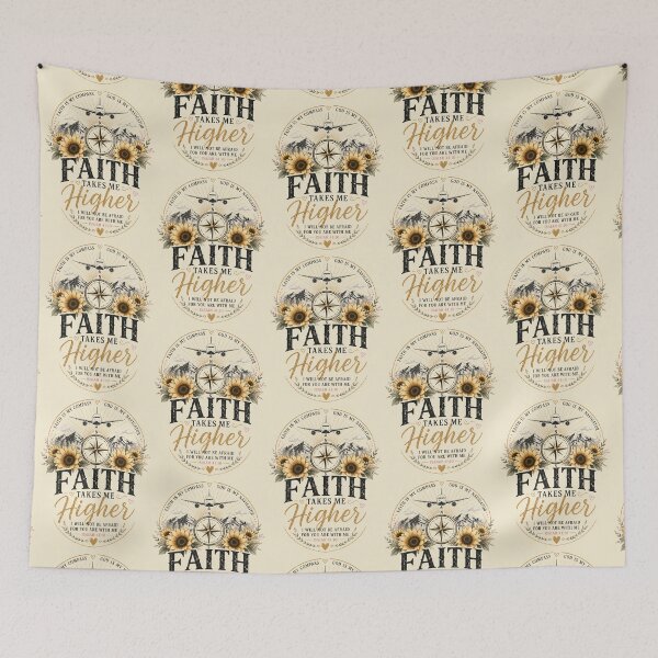 Item preview, God Is My Navigator – Sunflower Compass Christian Art designed and sold by Vals Crafts Creations Studio.