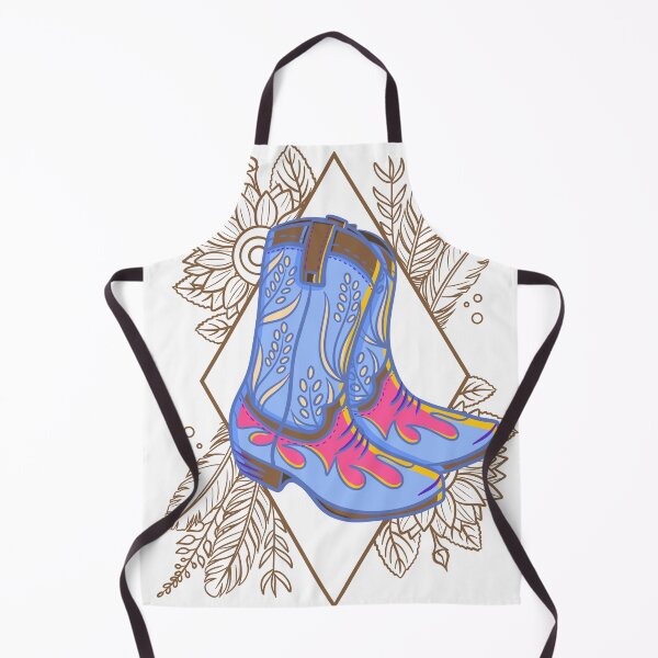 Item preview, Neon Western Boots Gold Boho Frame designed and sold by Miskobineshii.