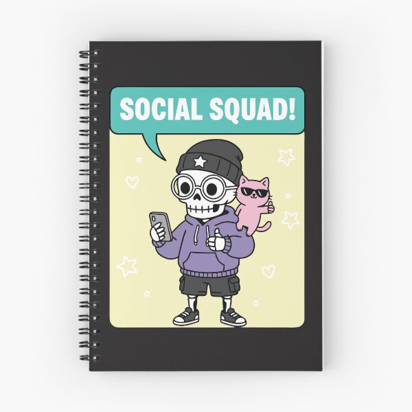 Item preview, "Social Squad" Divertido Esqueleto Lindo Adicto al Teléfono designed and sold by Cipher & Soul.