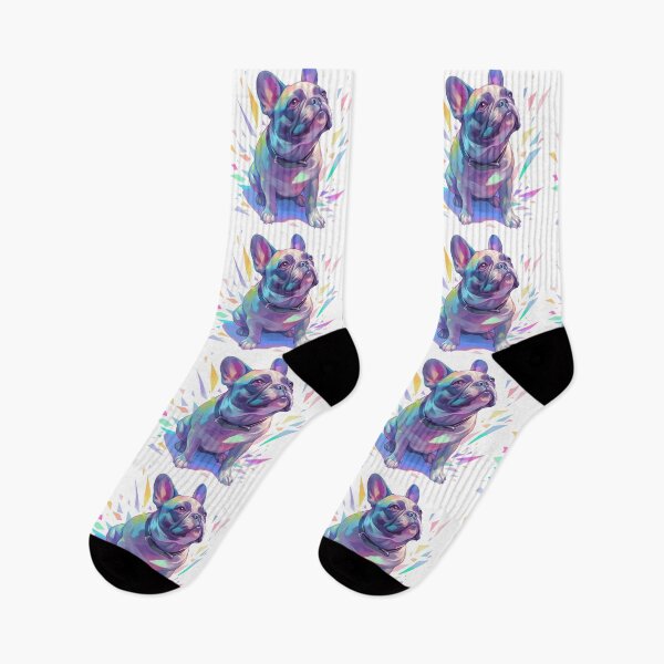 Item preview, Colorful French Bulldog puppy dog designed and sold by MendaciousMina.