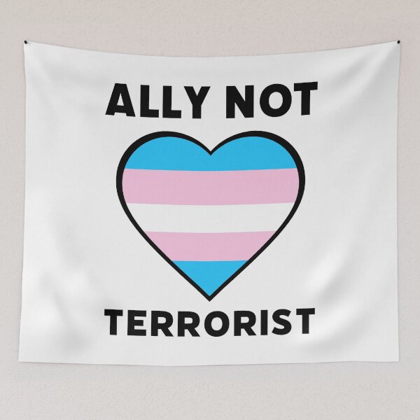 Item preview, Ally not terrorist  designed and sold by Rachel the Artist .