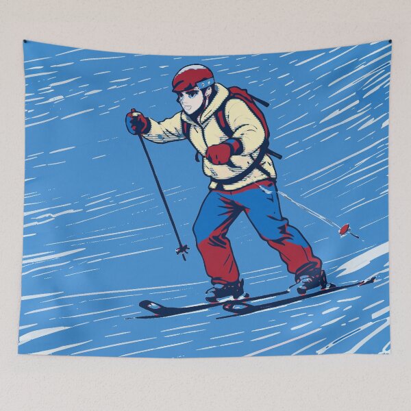 Item preview, I Live To Ski - Downhill Skier designed and sold by NaturePrints.