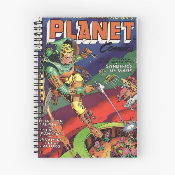 Item preview, Vintage Sci-Fi Comic Space Ranger Retro Pulp Art Fans designed and sold by RickE.